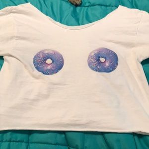 Donut boob crop top